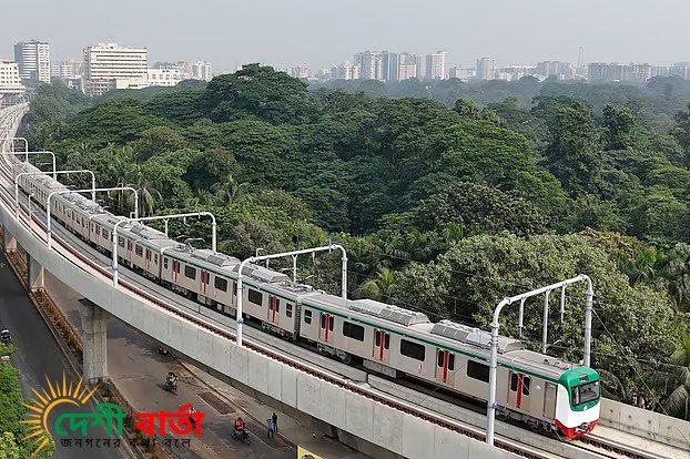 দেড় ঘণ্টার বিরতির পর আবার চালু হলো মেট্রোরেল চলাচল।