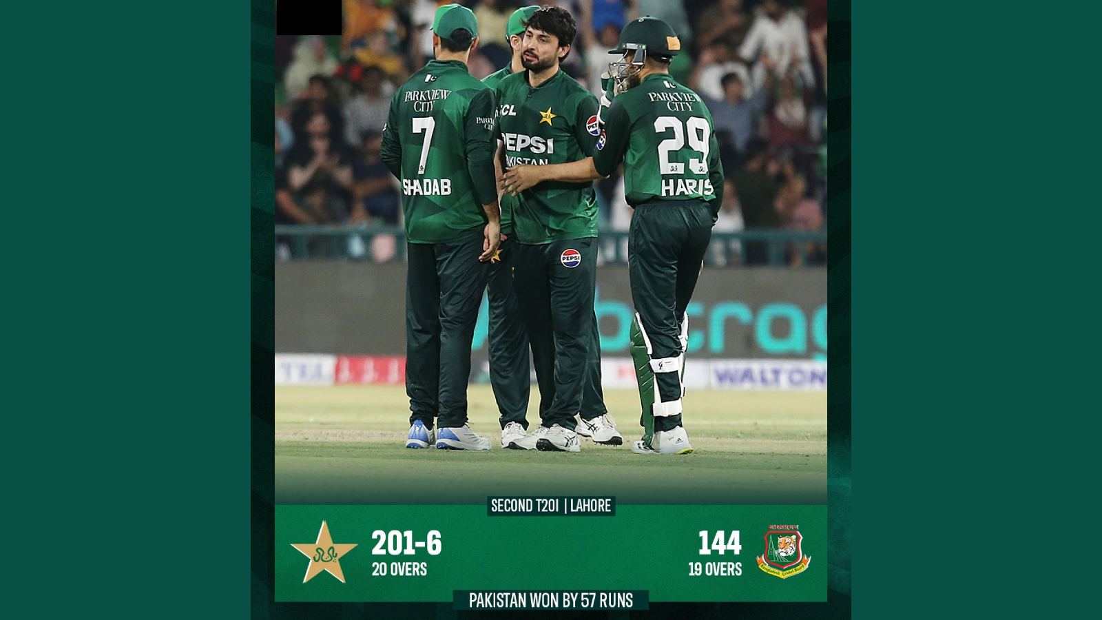 ব্যাটিং ব্যর্থতায় পাকিস্তানের বিপক্ষে আবারও বড় হার বাংলাদেশের।