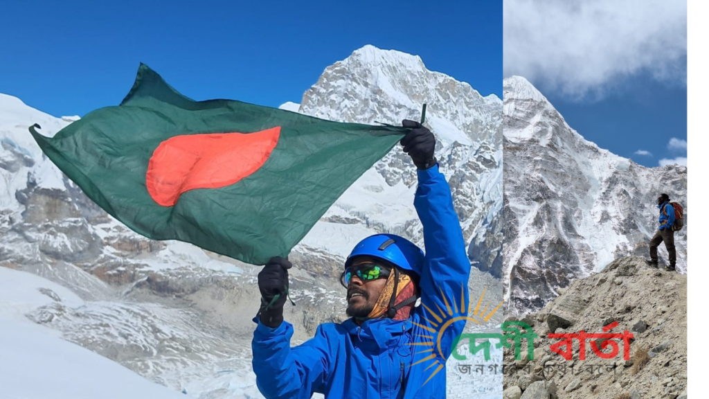 হাঁটতে হাঁটতেই এভারেস্ট জয় করলেন গাজীপুরের শাকিল