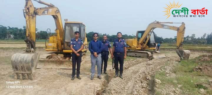 সেনবাগে ভ্রাম্যমান আদালতের অভিযান এক মাটি ব্যবসায়ীর লাখ টাকা জরিমানা