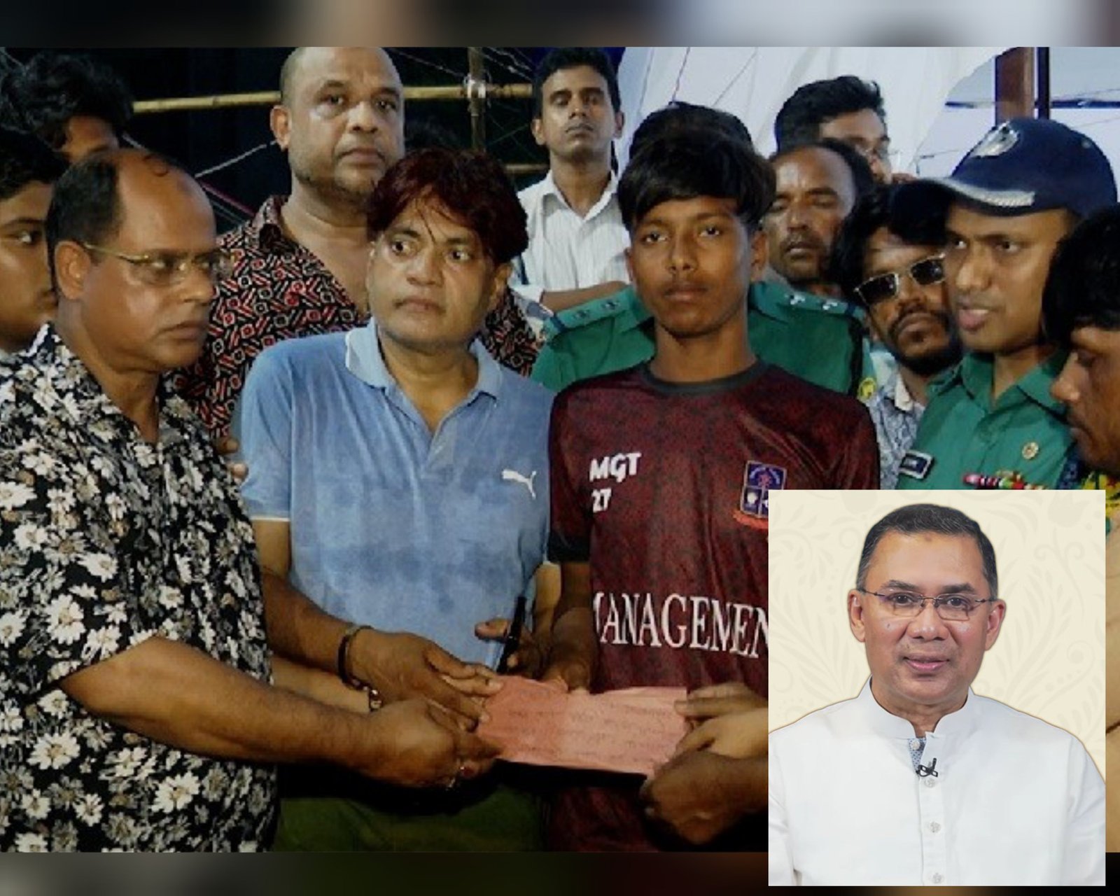 সড়ক দুর্ঘটনায় নিহত গরুব্যবসায়ীর ছেলেকে তারেক রহমানের আর্থিক সহায়তা