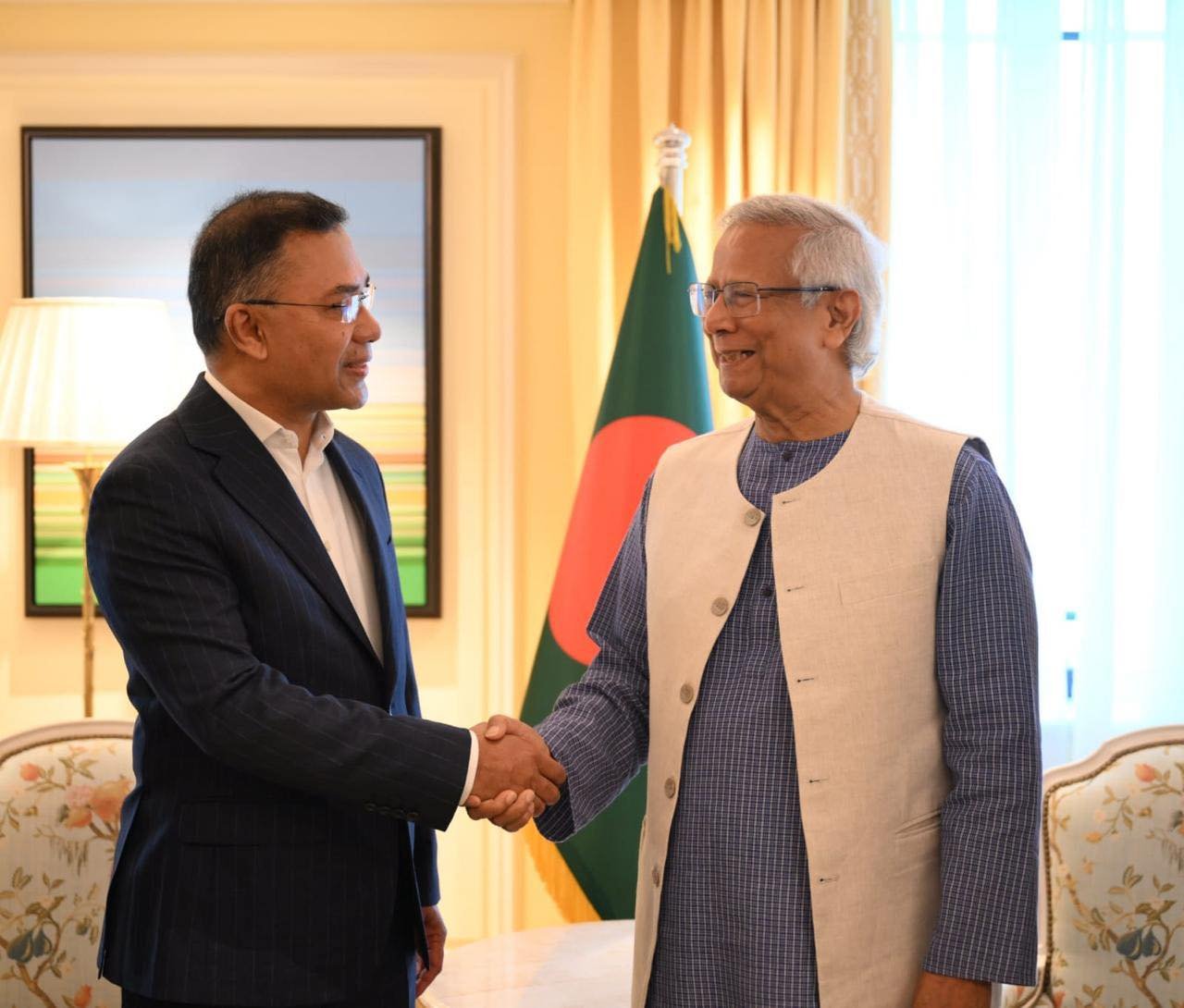 তারেক রহমান ও ড. ইউনূসের মধ্যে লন্ডনে বৈঠক