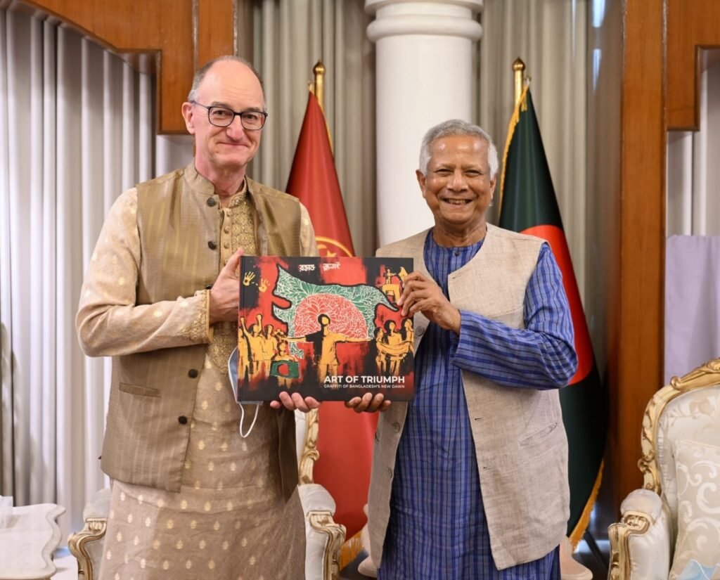 জার্মান রাষ্ট্রদূতের বিদায় সাক্ষাৎ প্রধান উপদেষ্টা মুহাম্মদ ইউনূসের সঙ্গে