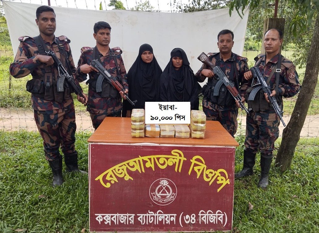 কক্সবাজারে ইয়াবা সহ ২ রোহিঙ্গা নারী আটক