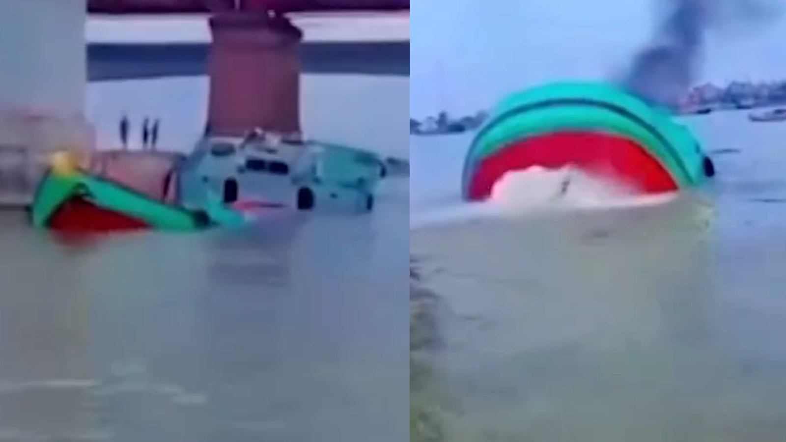 আশুগঞ্জে সড়ক ও রেলসেতুর পিলারে ধাক্কা, ডুবে গেল বাল্কহেড