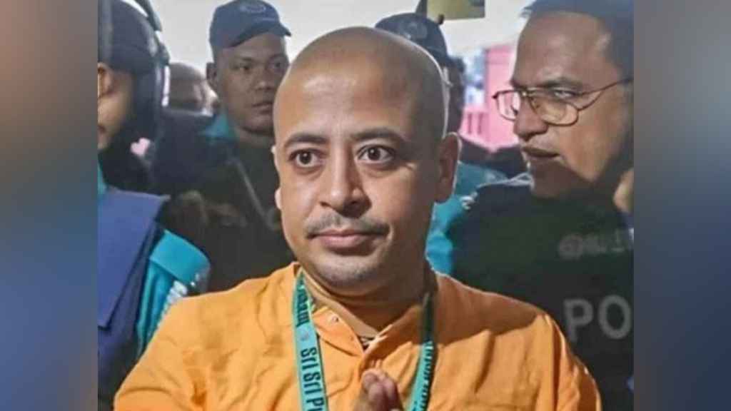বিস্ফোরক মামলায় চিন্ময় কৃষ্ণ দাসকে জেলগেটে জিজ্ঞাসাবাদের নির্দেশ