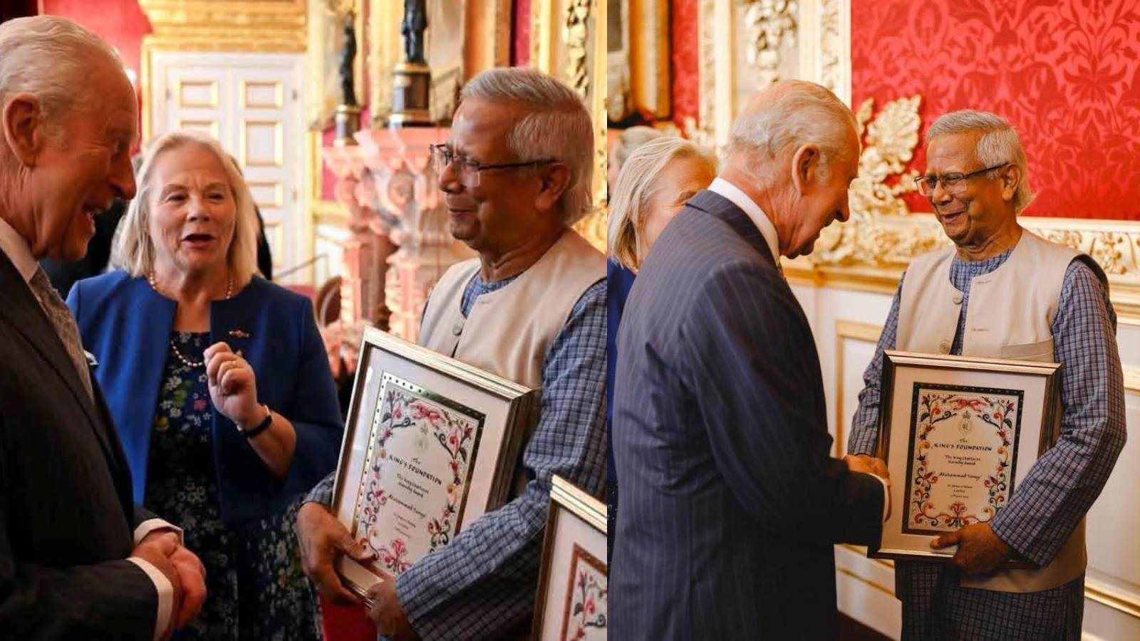 অধ্যাপক মুহাম্মদ ইউনূস পেলেন কিং চার্লস তৃতীয় হারমনি অ্যাওয়ার্ড