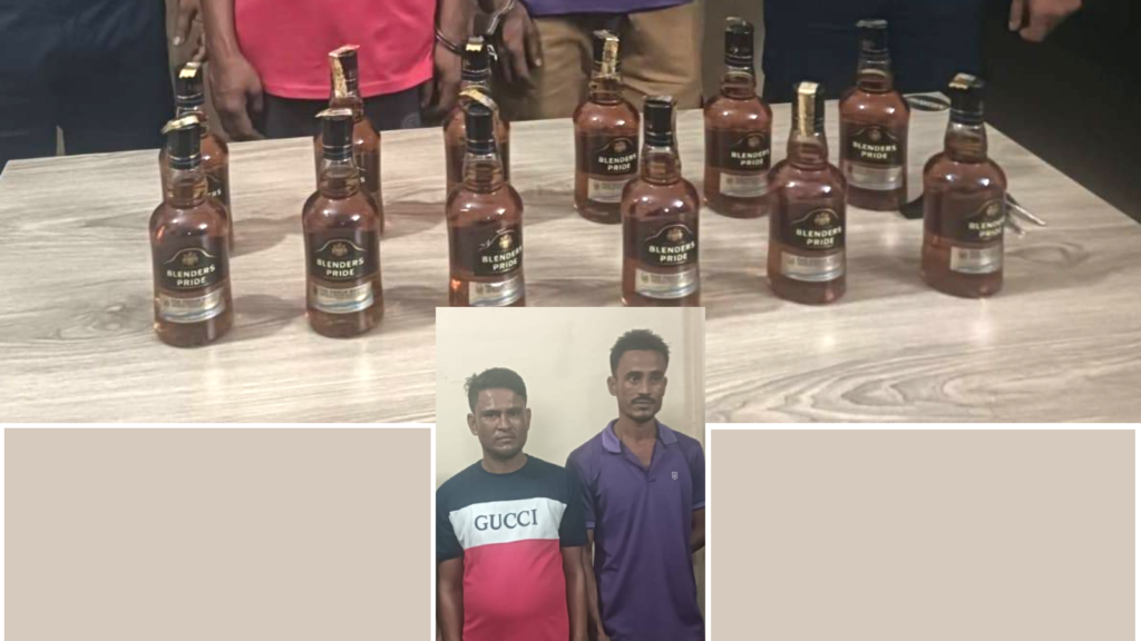 বিদেশি মদসহ গ্রেফতার ২ মাদক ব্যবসায়ী, এয়ারপোর্ট থানার অভিযানে সিএনজি জব্দ