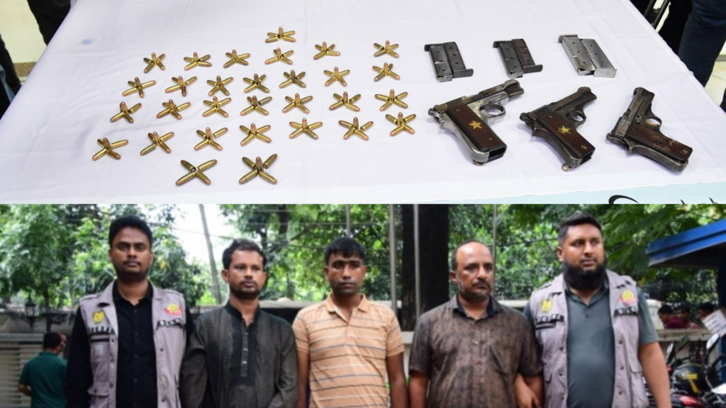 ফকিরাপুলে গোয়েন্দা পুলিশকে লক্ষ্য করে গুলি বর্ষণের ঘটনায় শীর্ষ সন্ত্রাসী বাপ্পি ও দুই সহযোগী গ্রেফতার
