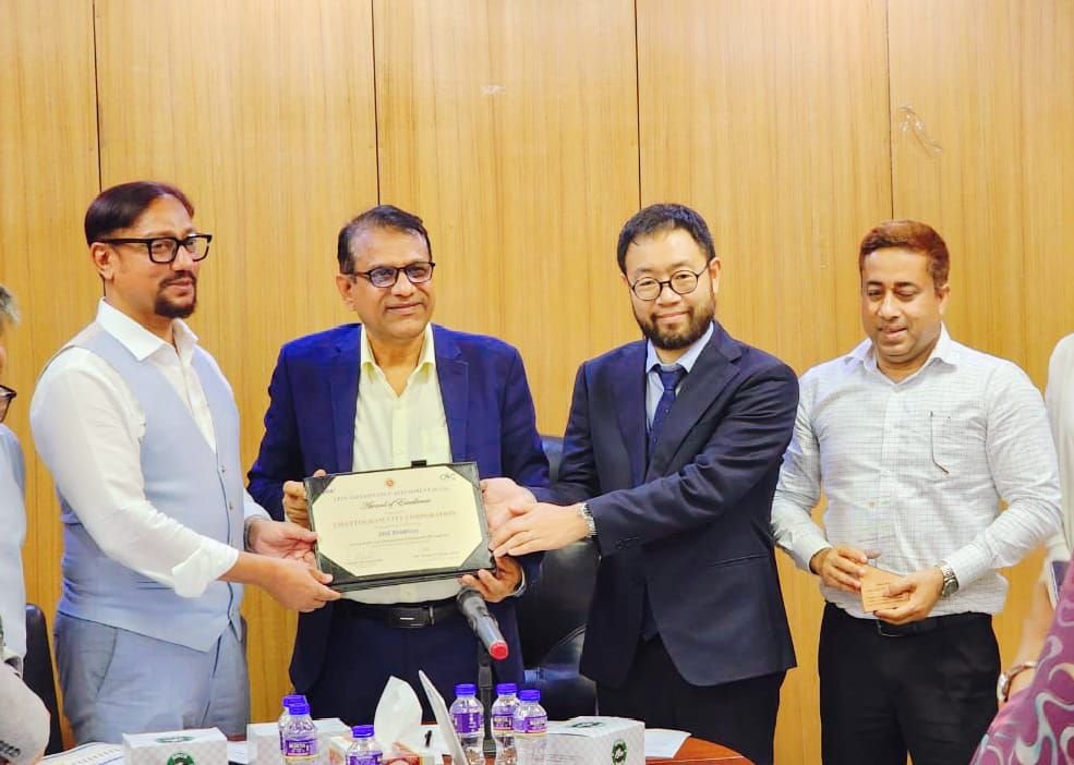 দেশসেরা সিটি গভর্ন্যান্সের স্বীকৃতি পেল চসিক মেয়র ডা. শাহাদাত হোসেন