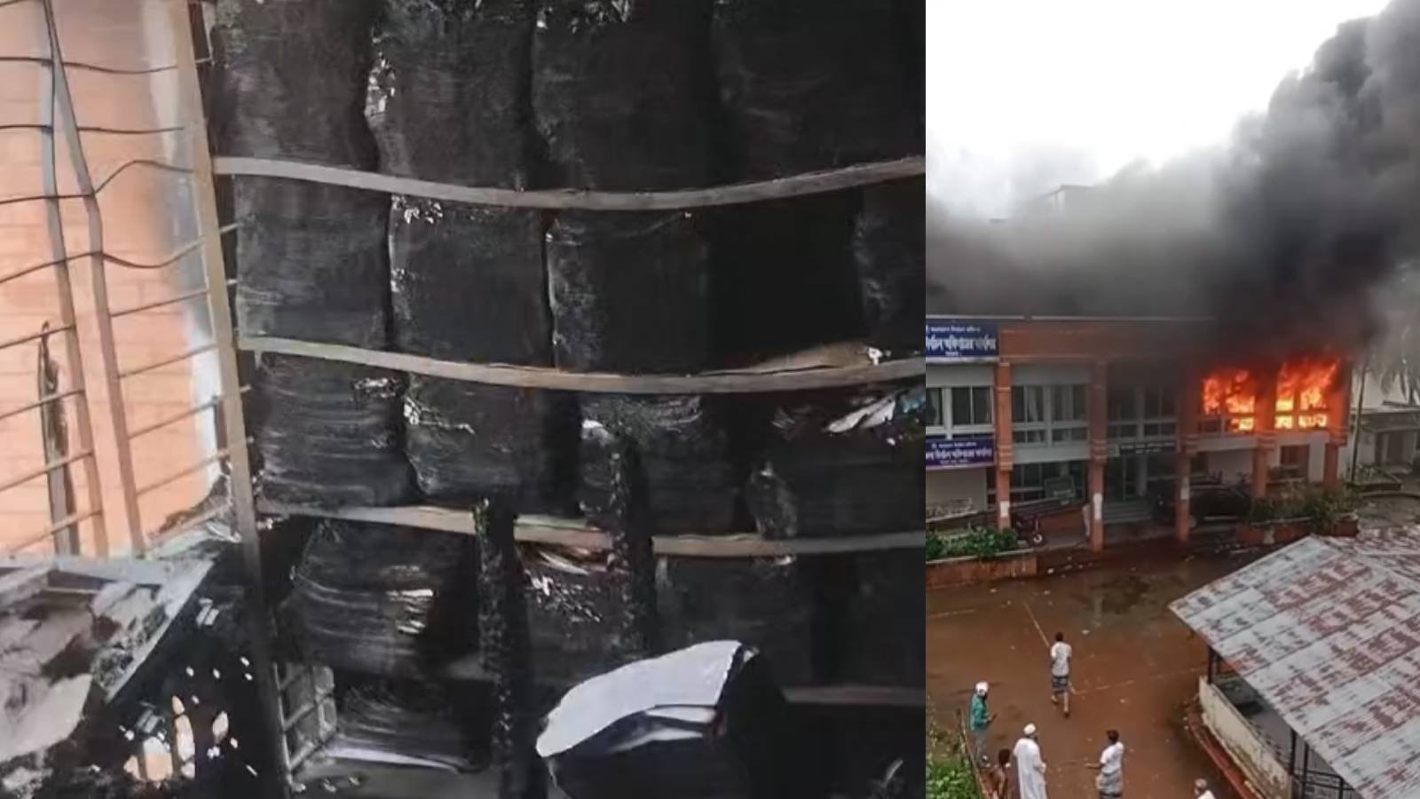 বরগুনায় জেলা নির্বাচন অফিসে আগুন, গুরুত্বপূর্ণ কাগজপত্র ও সরঞ্জাম পুড়ে ছাই