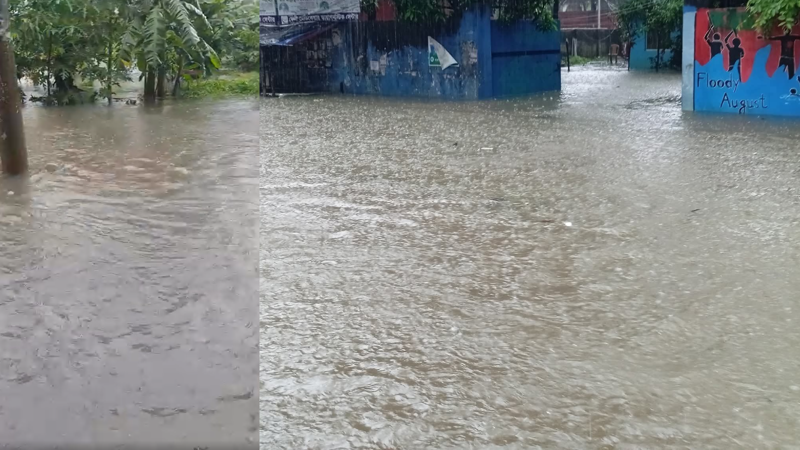 ফেনীতে টানা বৃষ্টিতে নদীবাঁধে ১৪ ভাঙন, নিম্নাঞ্চল প্লাবিত, জনদুর্ভোগ