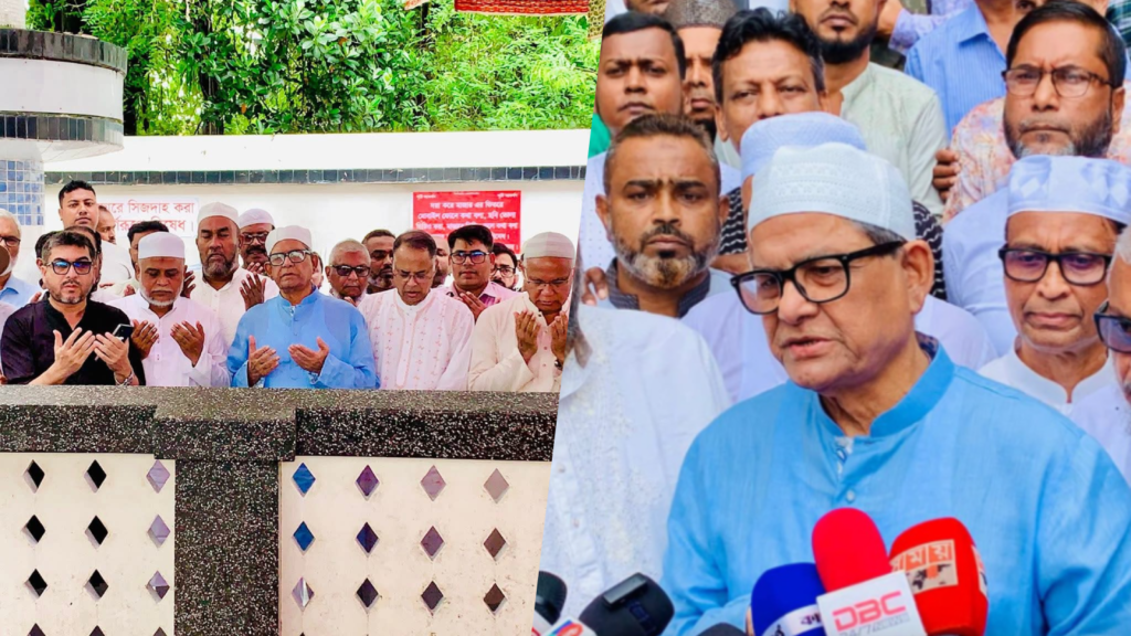 সিলেটে মির্জা ফখরুলের আশাবাদ: দেশ গণতন্ত্রের রাইট ট্র্যাকে ফিরবে