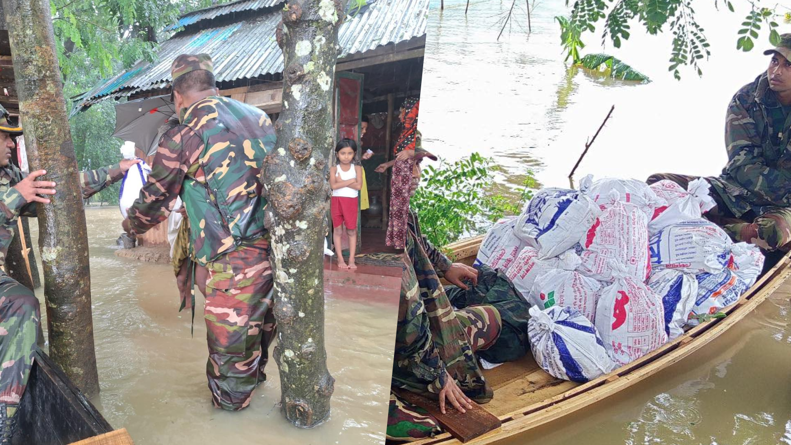 ফেনীতে বন্যা, ফুলগাজী-পরশুরামে সেনাবাহিনীর প্রস্তুতি
