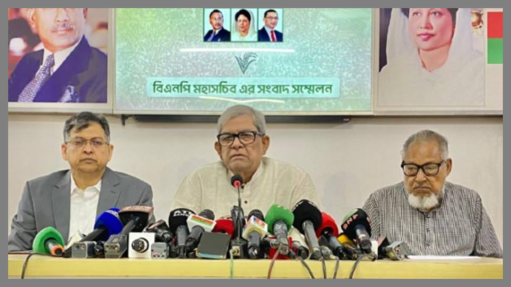 “গণতন্ত্র নয়, রাষ্ট্র কাঠামো দুর্বল করার চক্রান্ত চলছে” — মির্জা ফখরুল