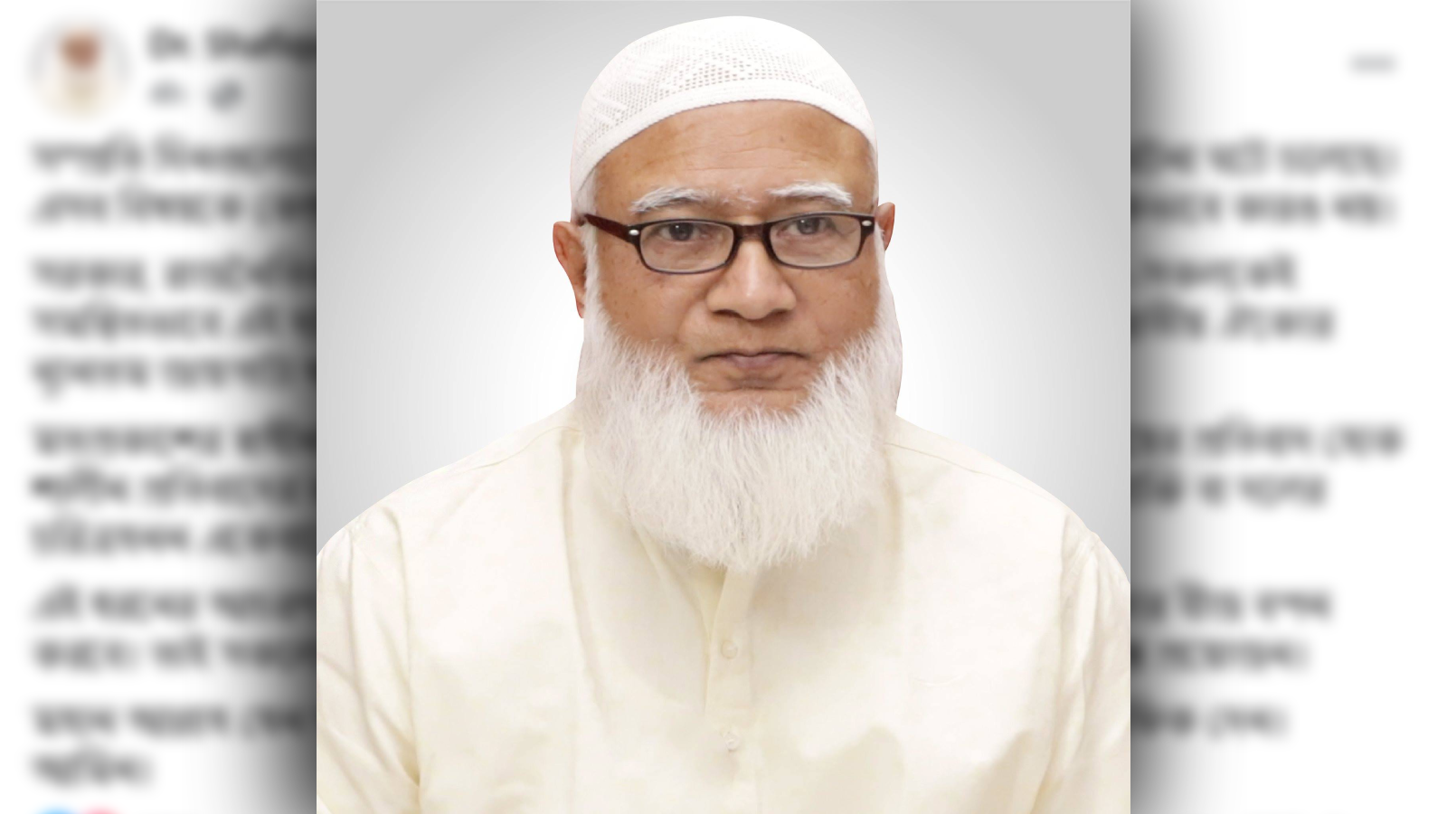 “চরিত্রহনন নয়, প্রয়োজন যুক্তি ও শালীনতা” — শফিকুর রহমান