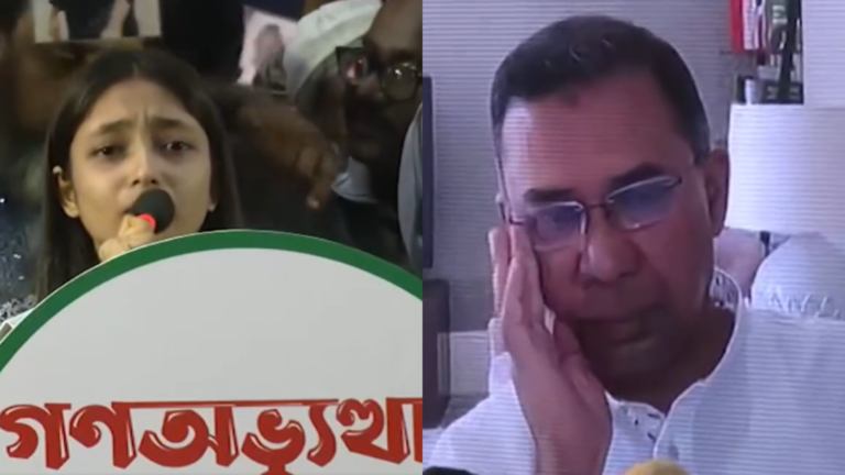 বাবাকে জড়িয়ে ধরতে মেয়ের আকুতি শুনে কাঁদলেন তারেক রহমান