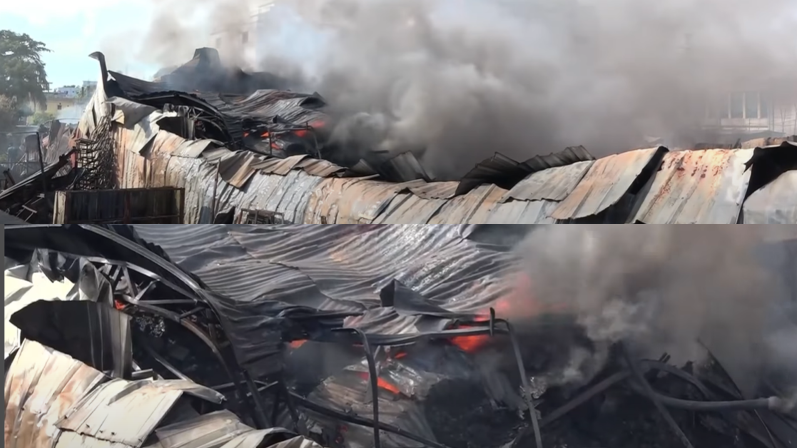 চট্টগ্রাম ঝুটের গুদামে ও প্লাস্টিক কারখানায় ভয়াবহ অগ্নিকাণ্ড