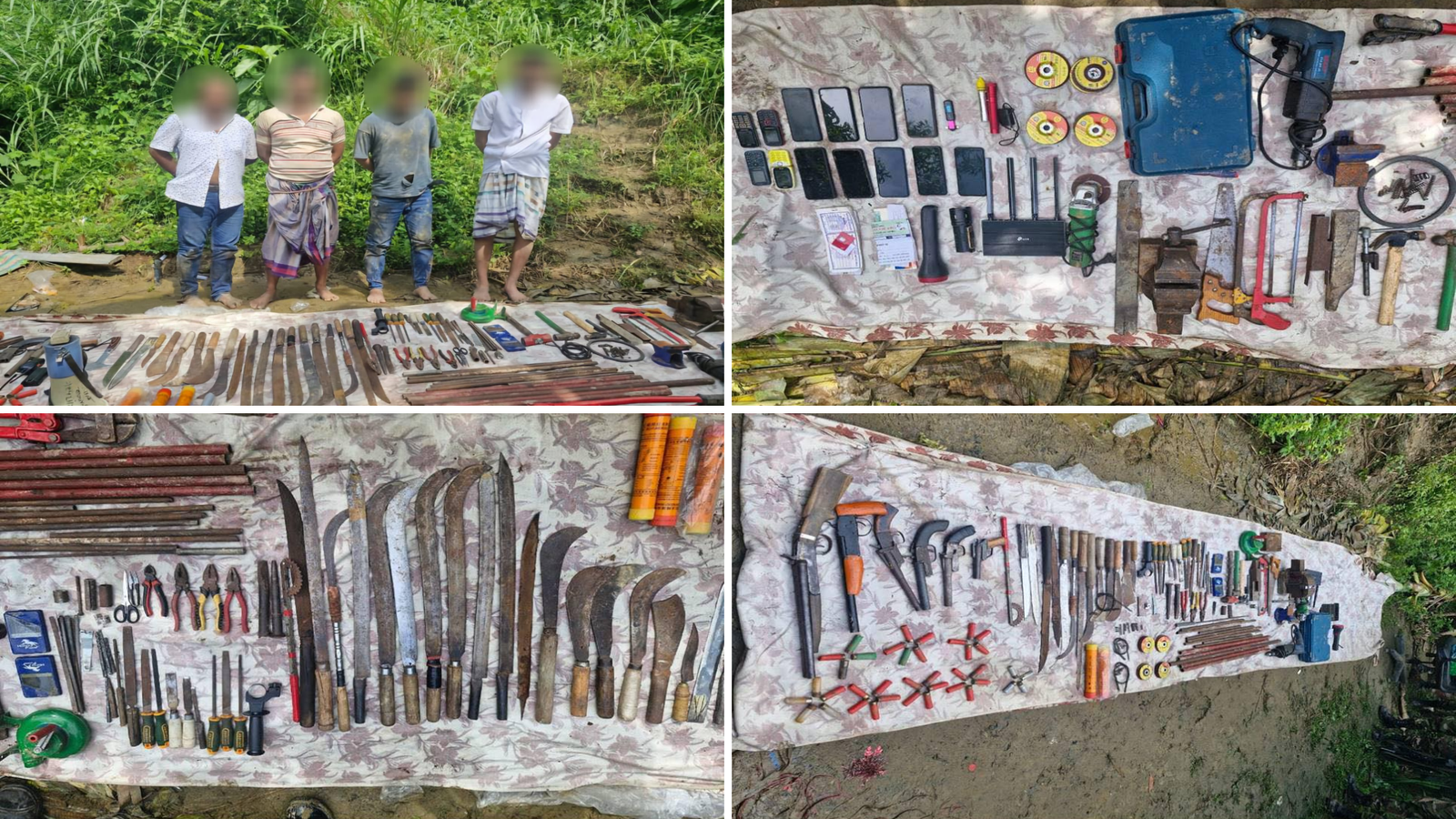 সীতাকুণ্ডে সেনাবাহিনীর অভিযানে দেশীয় অস্ত্র তৈরির কারখানার সন্ধান, আটক ৪