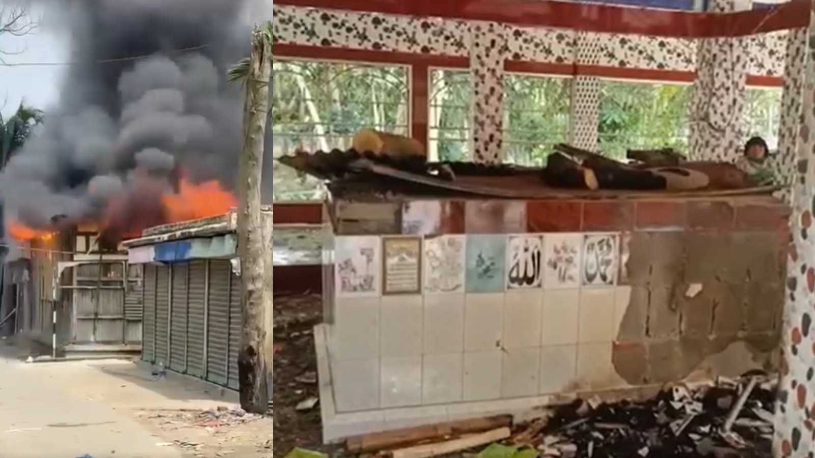 হোমনায় মাজার আগুন ও ভাঙচুর: দুই হাজারের বিরুদ্ধে মামলা