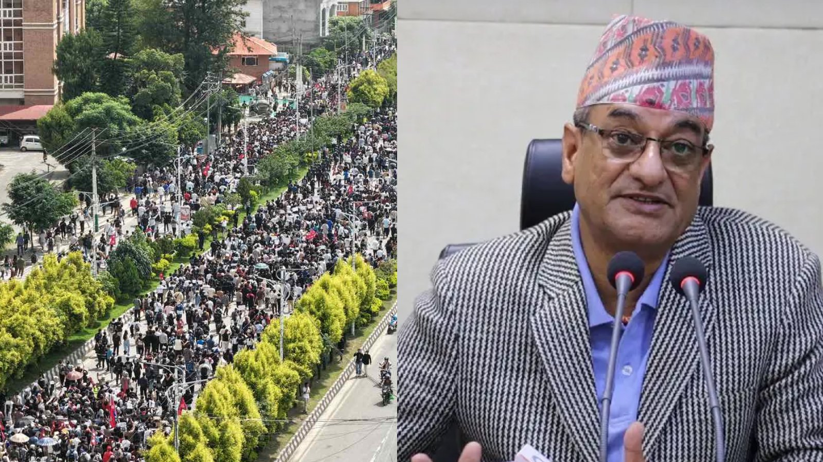 নেপালে সহিংস বিক্ষোভের জেরে স্বরাষ্ট্রমন্ত্রী রমেশ লেখকের পদত্যাগ