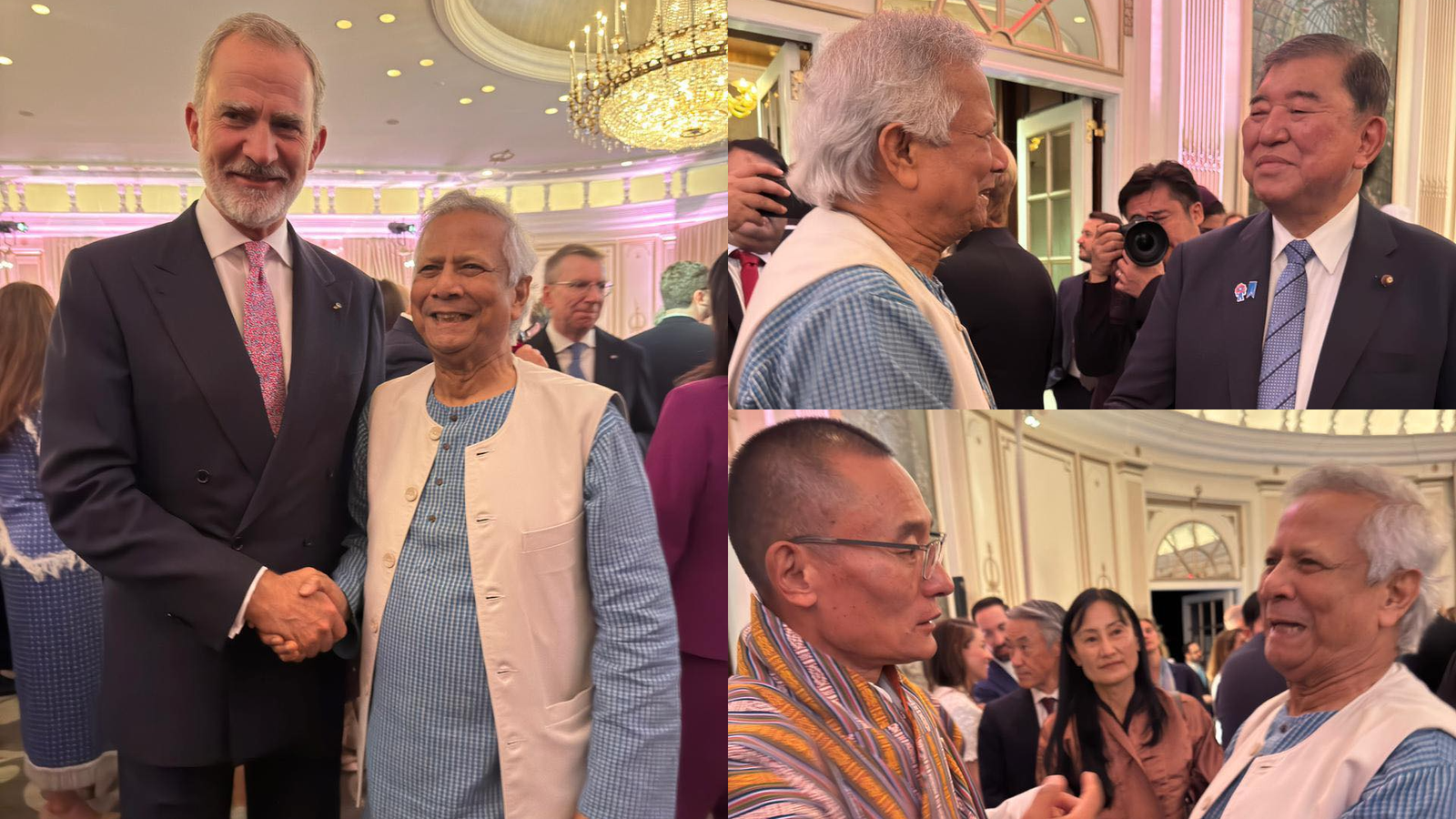 মার্কিন প্রেসিডেন্ট ট্রাম্পের সংবর্ধনা অনুষ্ঠানে প্রধান উপদেষ্টা ড. ইউনূস