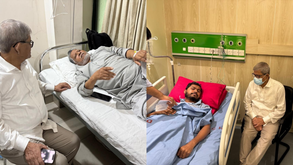 হাসপাতালে নূর ও লুৎফর রহমানকে দেখতে গেলেন মির্জা ফখরুল