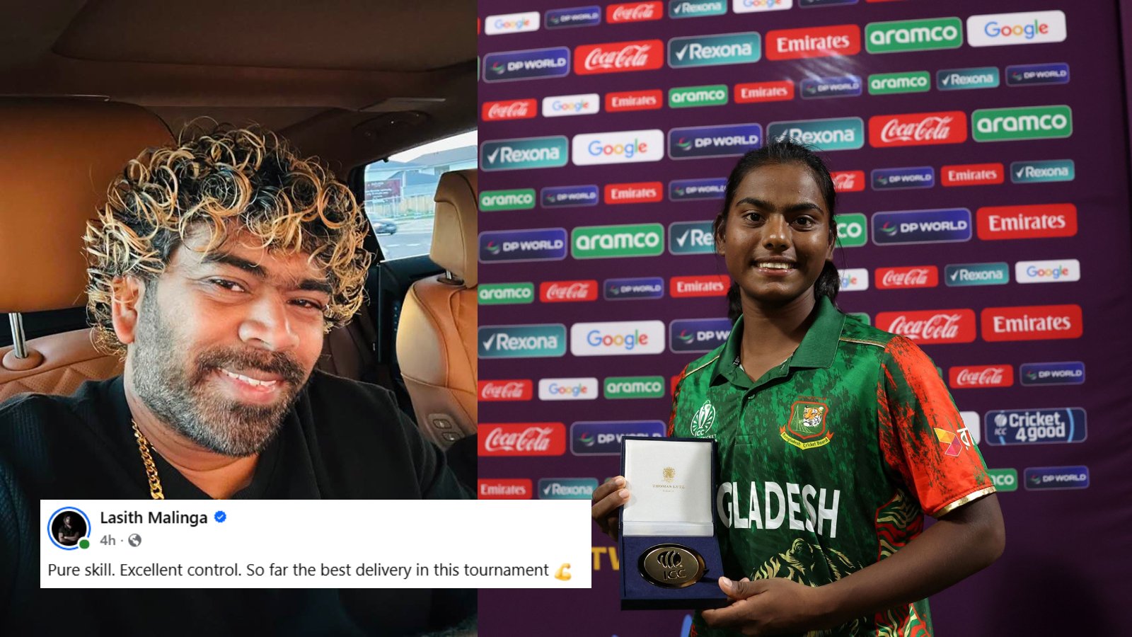 মারুফার বোলিংয়ে মুগ্ধ মালিঙ্গা, বললেন 'পিওর স্কিল'
