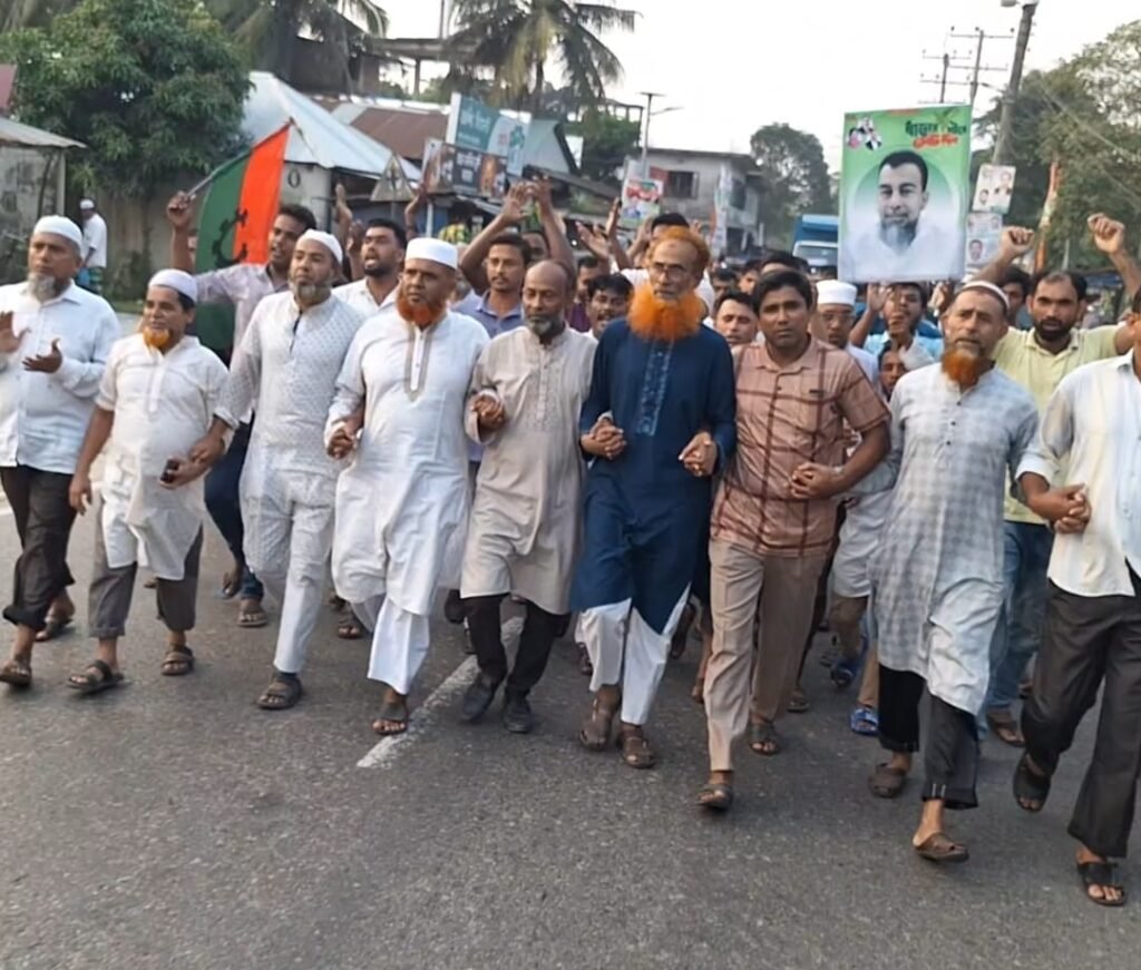 গোবিন্দপুর উত্তর ইউনিয়নে এমএ হান্নানের পক্ষে গণসংযোগ ও গণমিছিল