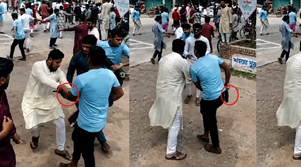 ঝিনাইদহে নাসীরুদ্দীন পাটওয়ারীর ওপর হামলা: ভাইরাল ভিডিও ঘিরে উত্তেজনা, অস্ত্রসদৃশ বস্তু নিয়ে পাল্টাপাল্টি দাবি।